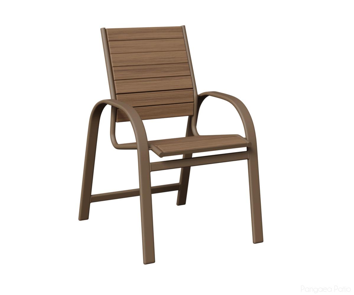 BGMDPCL-Berlin Gardens-Murphy Poly Dining Chair-Clay Aluminum BG-Pangaea Patio