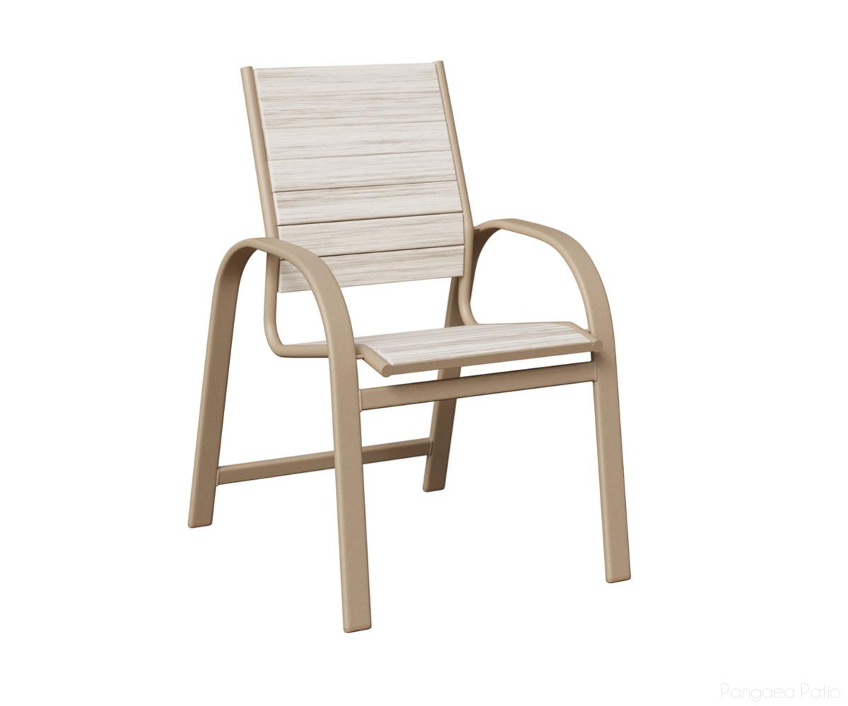 BGMDPSA-Berlin Gardens-Murphy Poly Dining Chair-Sahara Speckle Aluminum BG-Pangaea Patio