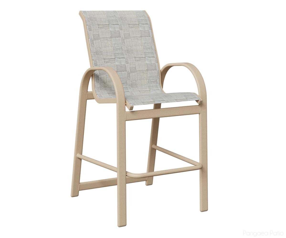 BGMBSLM-Berlin Gardens-Murphy Sling Bar Chair-Luna Multi Aluminum BG-Pangaea Patio