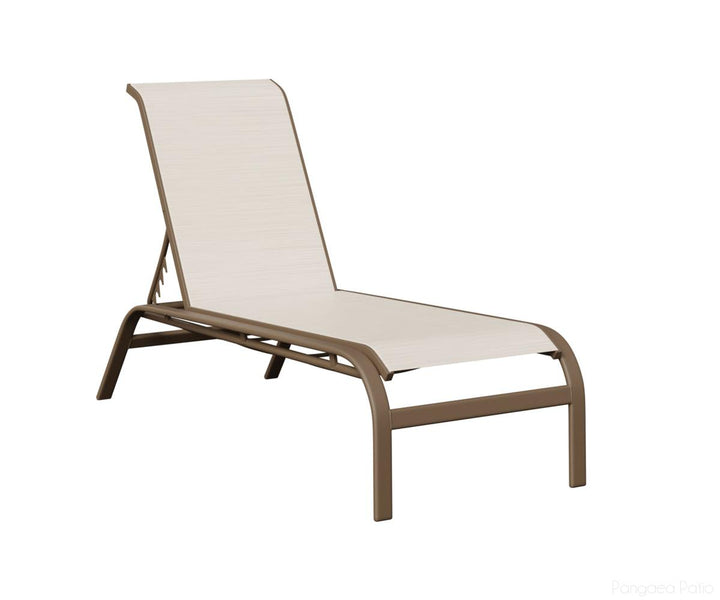 BGMCSCL-Berlin Gardens-Murphy Sling Chaise Lounge Without Arms-Clay Aluminum BG-Pangaea Patio