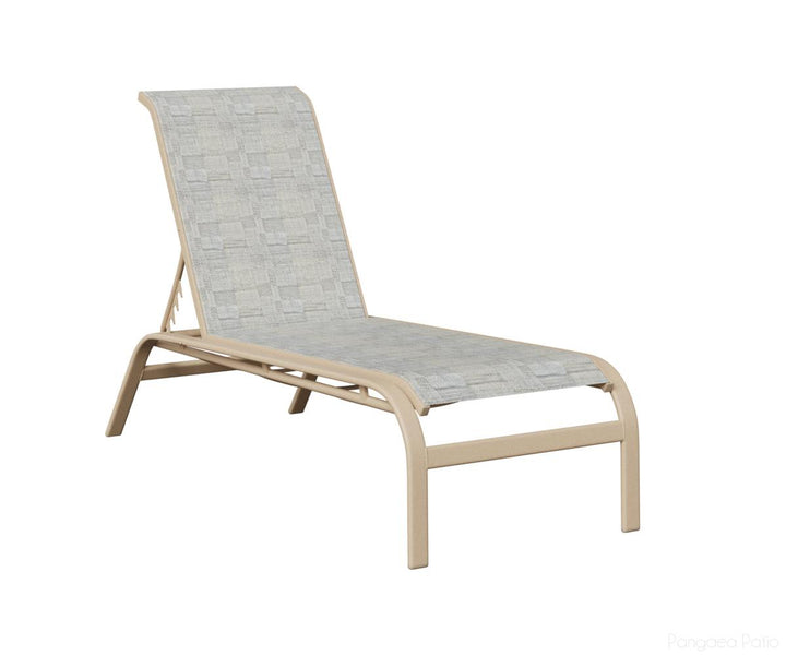 BGMCSLM-Berlin Gardens-Murphy Sling Chaise Lounge Without Arms-Luna Multi Aluminum BG-Pangaea Patio
