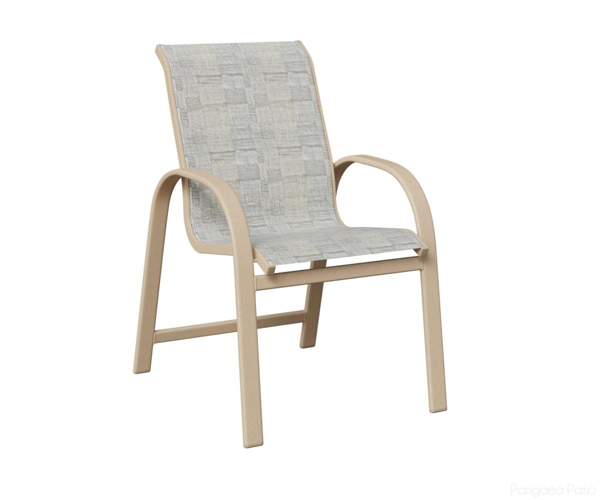 BGMDSLM-Berlin Gardens-Murphy Sling Dining Chair-Luna Multi Aluminum BG-Pangaea Patio