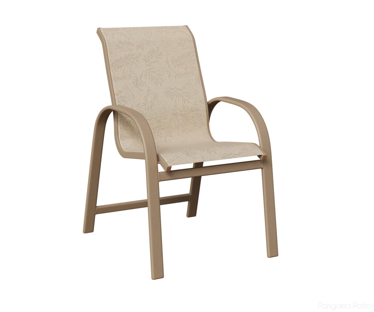 BGMDSOV-Berlin Gardens-Murphy Sling Dining Chair-Oak Wood Vein Aluminum BG-Pangaea Patio