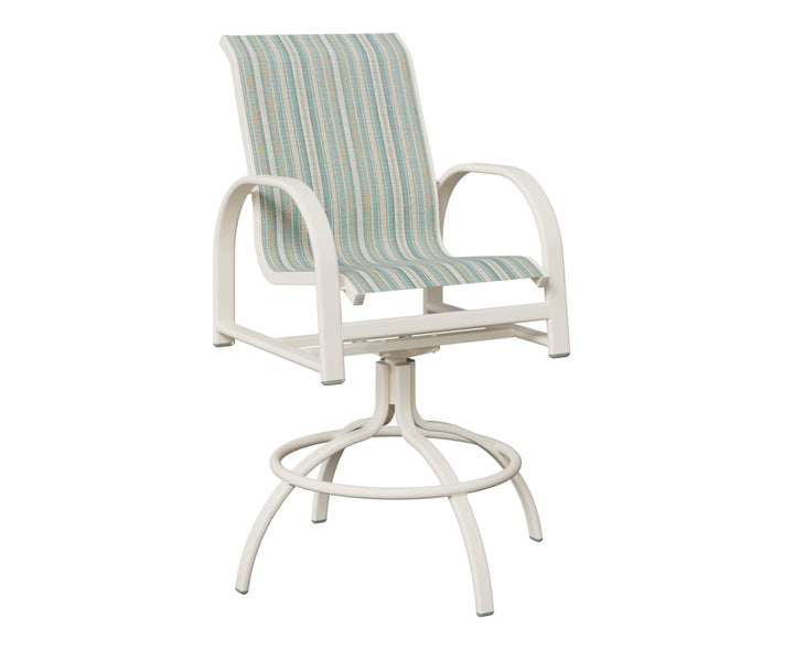 BGMSBSMW-Berlin Gardens-Murphy Sling Swivel Bar Chair-Pangaea Patio