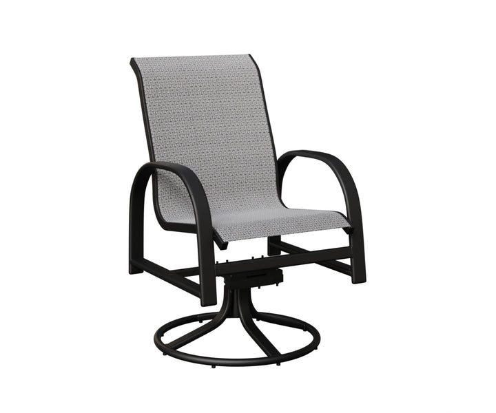 BGMSRDSMB-Berlin Gardens-Murphy Sling Swivel Rocker Dining Chair-Pangaea Patio