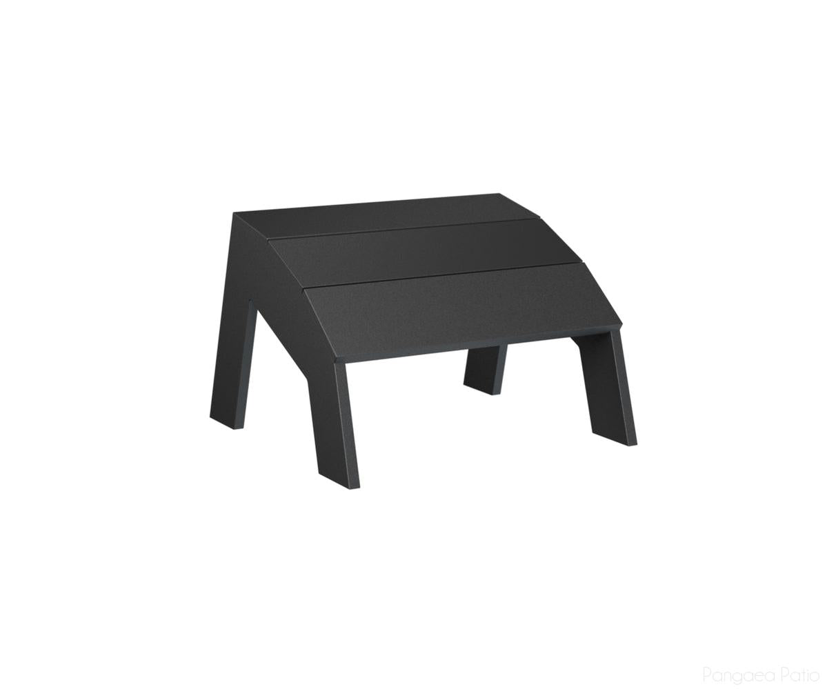 BGNAF1721MGB-Berlin Gardens-Nordic Adirondack Footstool-MGP Matte Black-Pangaea Patio