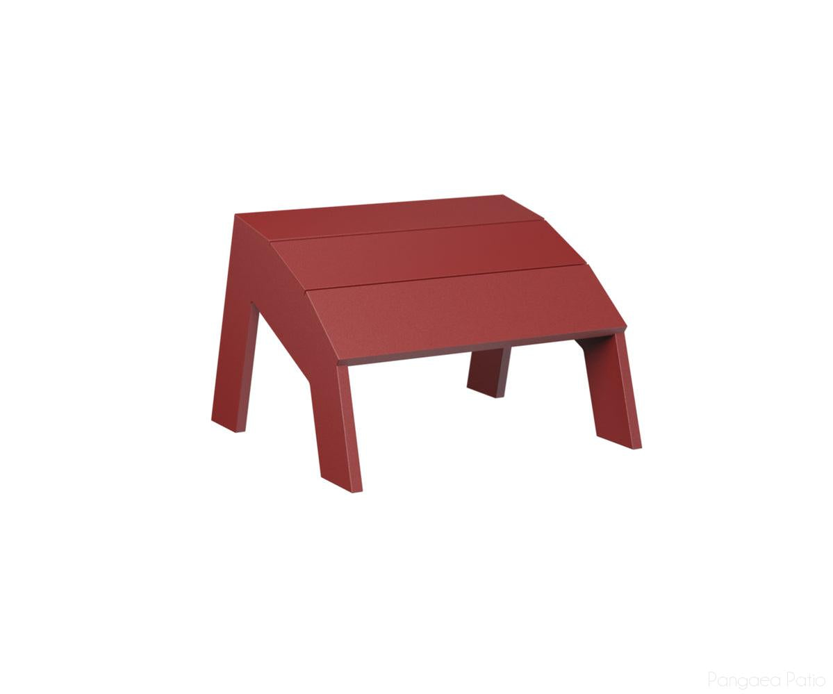 BGNAF1721MGR-Berlin Gardens-Nordic Adirondack Footstool-MGP Red-Pangaea Patio