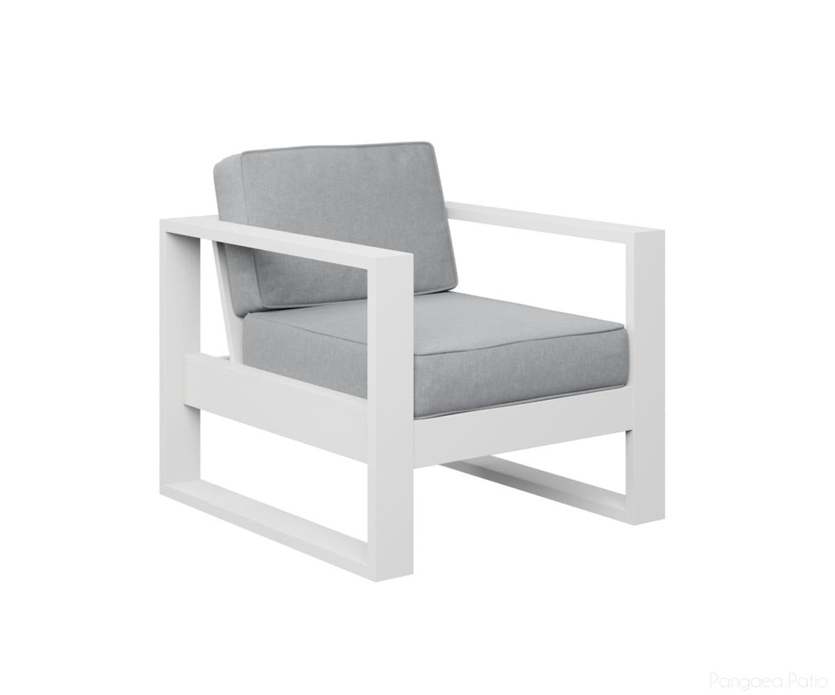 BGNCC2924MGW-Berlin Gardens-Nordic Club Chair-MGP Matte White-Pangaea Patio