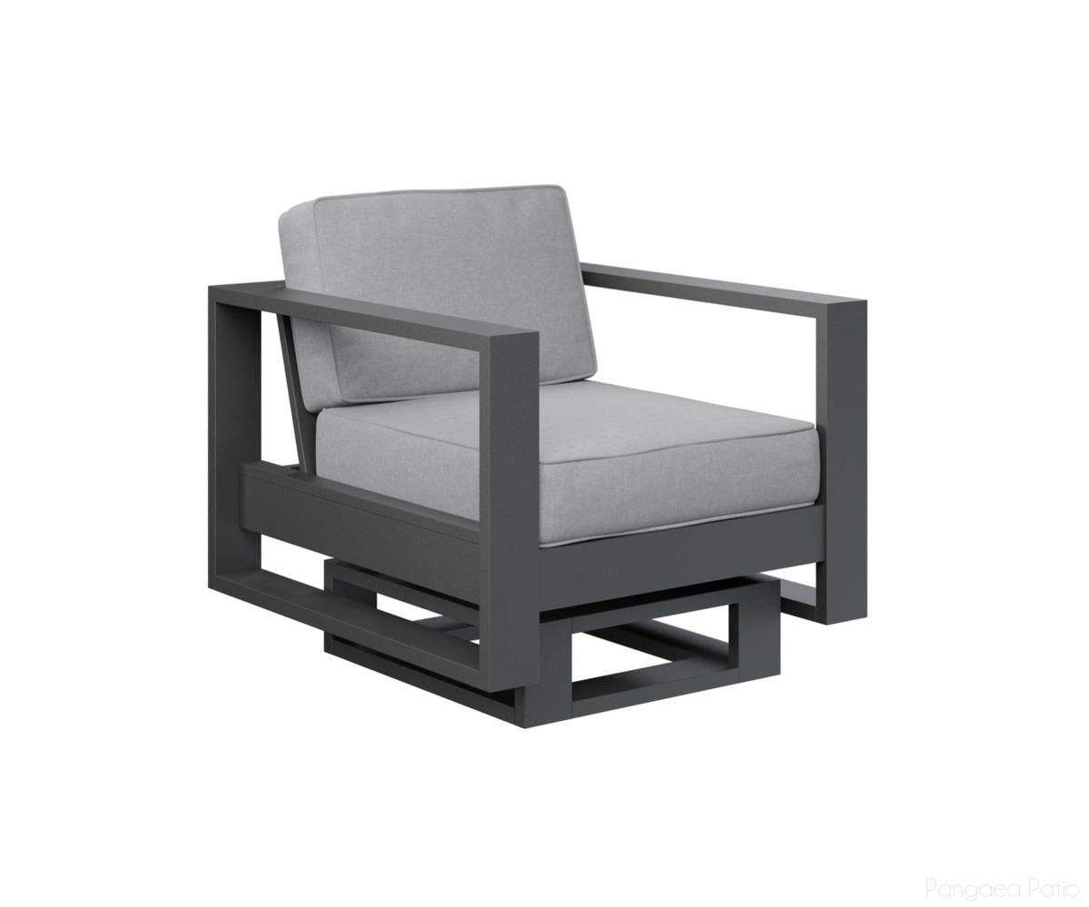 BGNR2924MGB-Berlin Gardens-Nordic Club Rocker-MGP Matte Black-Pangaea Patio