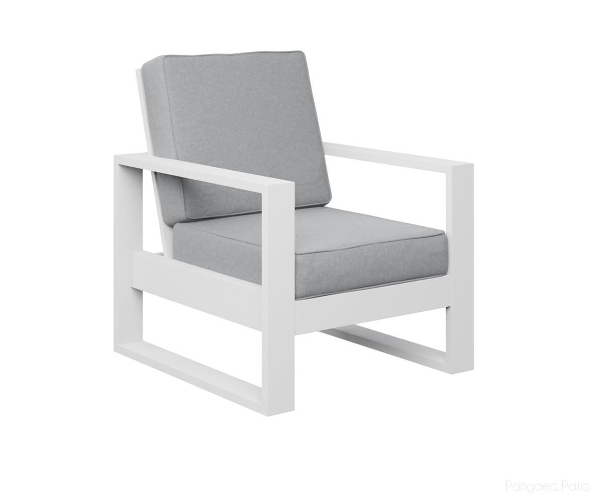 BGNHCC2934MGW-Berlin Gardens-Nordic High Back Club Chair-MGP Matte White-Pangaea Patio