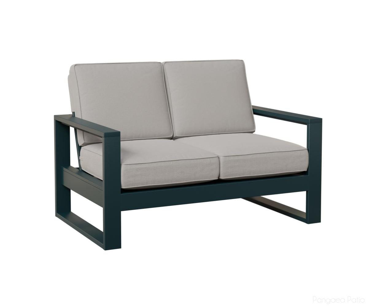 BGNHL5233MGBY-Berlin Gardens-Nordic High Back Loveseat-MGP Berry-Pangaea Patio