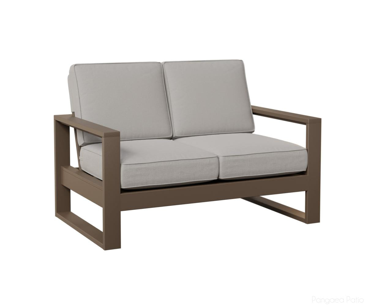 BGNHL5233MGC-Berlin Gardens-Nordic High Back Loveseat-MGP Clay-Pangaea Patio