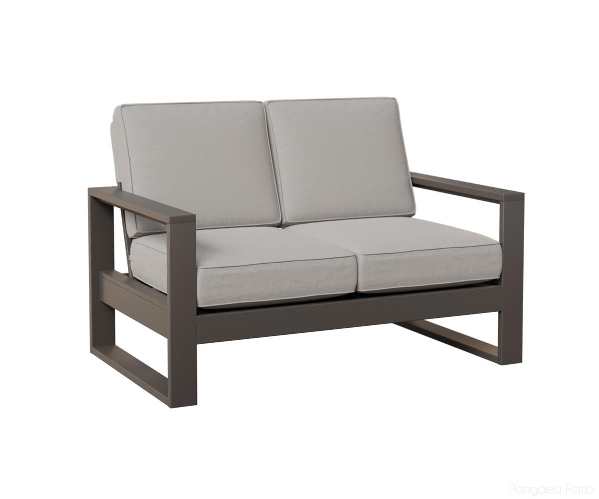 BGNHL5233MGG-Berlin Gardens-Nordic High Back Loveseat-MGP Graphite-Pangaea Patio