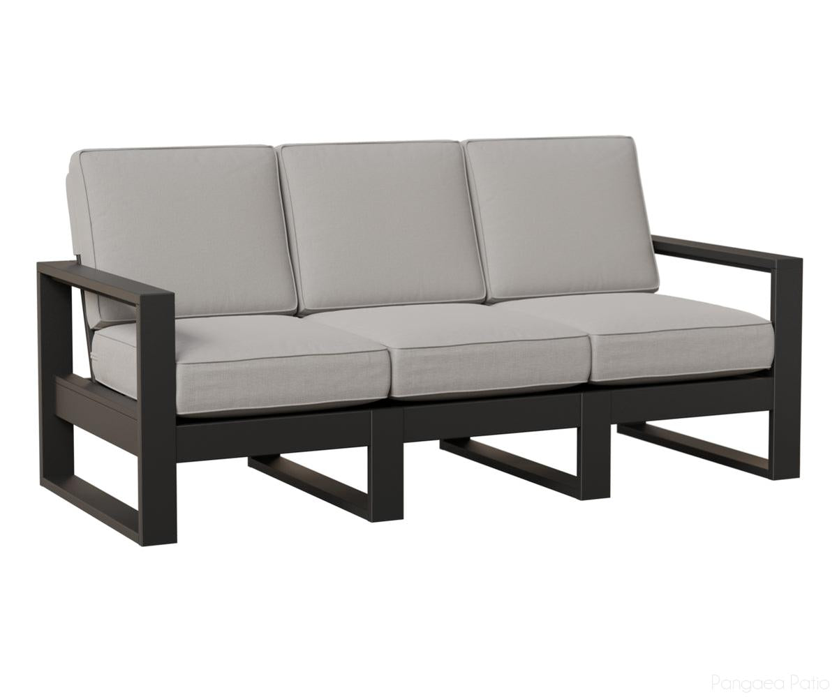 BGNHS7433MGB-Berlin Gardens-Nordic High Back Sofa-MGP Matte Black-Pangaea Patio