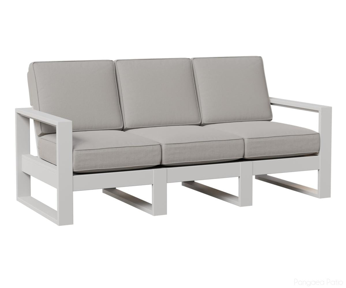 BGNHS7433MGW-Berlin Gardens-Nordic High Back Sofa-MGP Matte White-Pangaea Patio