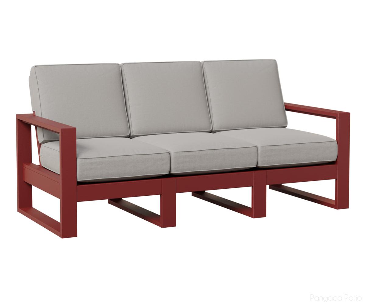 BGNHS7433MGR-Berlin Gardens-Nordic High Back Sofa-MGP Red-Pangaea Patio