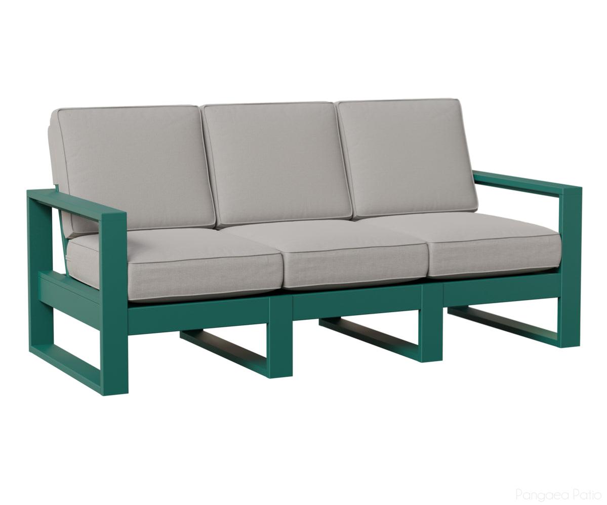 BGNHS7433MGT-Berlin Gardens-Nordic High Back Sofa-MGP Teal-Pangaea Patio