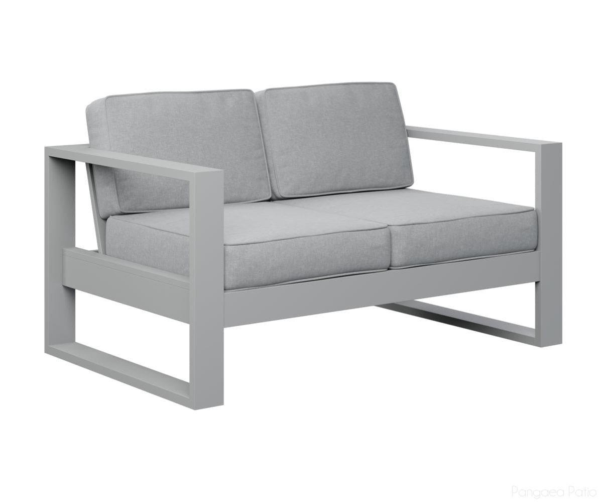 BGNL5224MGF-Berlin Gardens-Nordic Loveseat-MGP Fog-Pangaea Patio