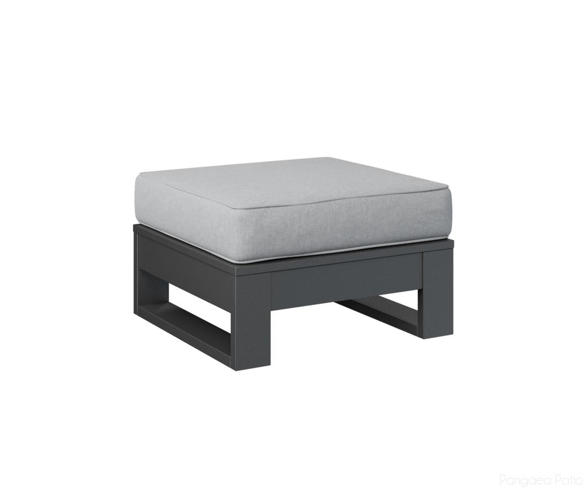 BGNO249MGB-Berlin Gardens-Nordic Ottoman-MGP Matte Black-Pangaea Patio