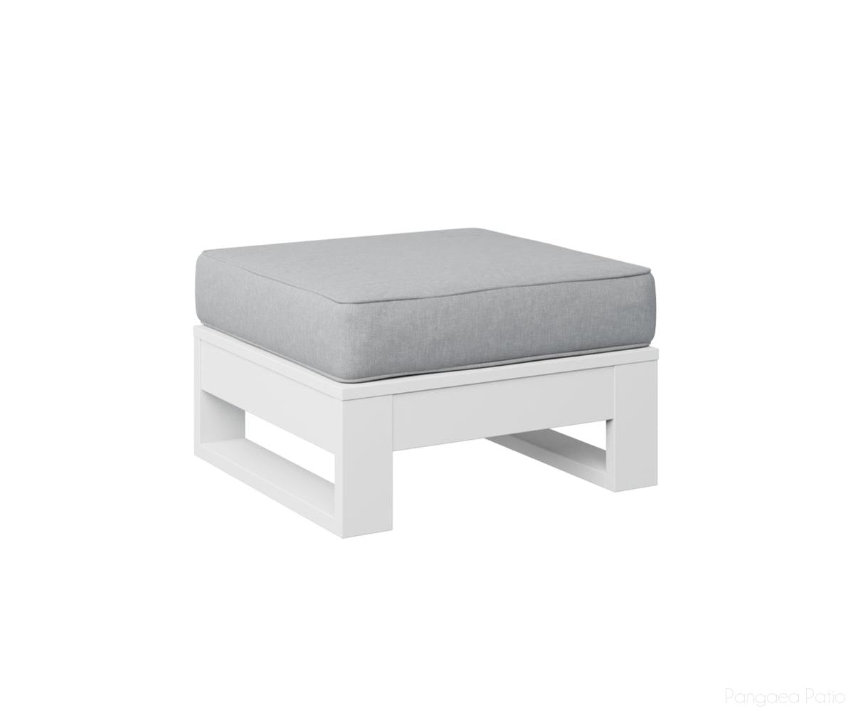 BGNO249MGW-Berlin Gardens-Nordic Ottoman-MGP Matte White-Pangaea Patio