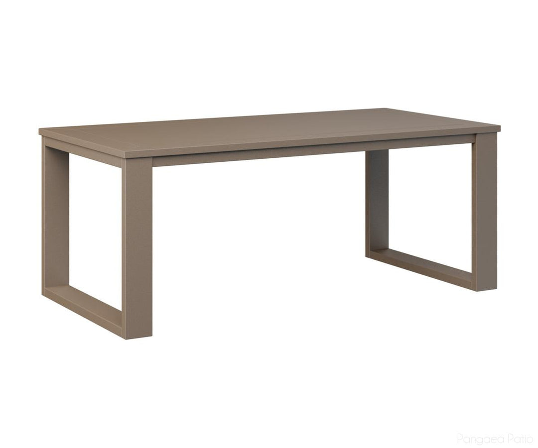 BGNRCT4719MGC-Berlin Gardens-Nordic Rectangular Coffee Table-MGP Clay-Pangaea Patio