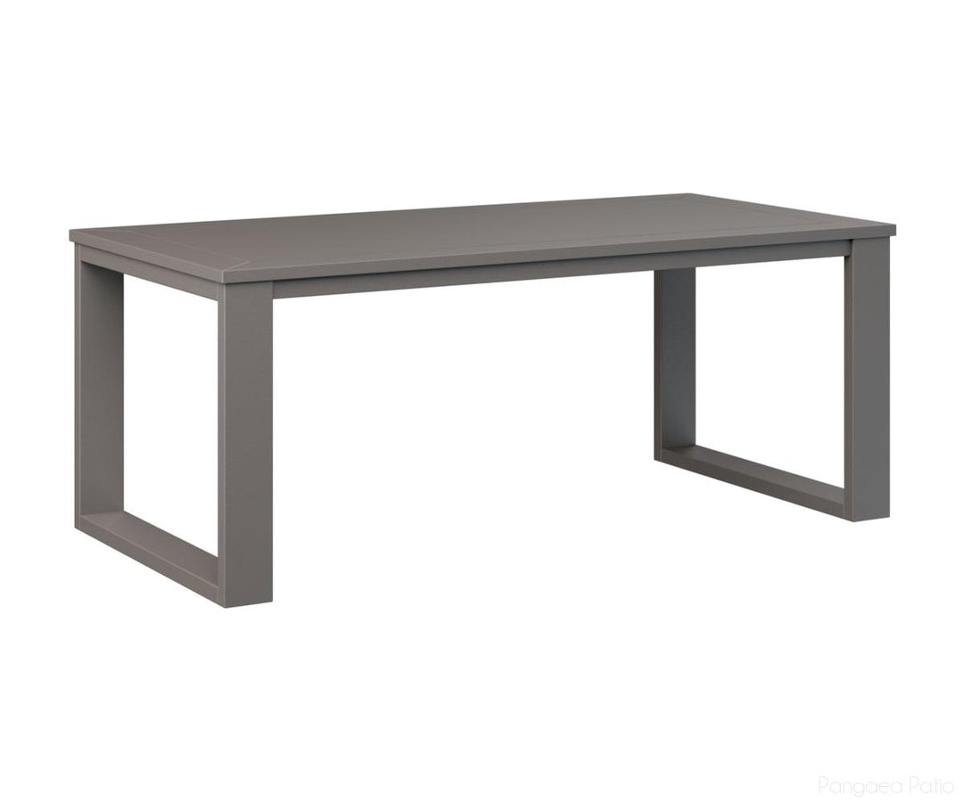 BGNRCT4719MGG-Berlin Gardens-Nordic Rectangular Coffee Table-MGP Graphite-Pangaea Patio