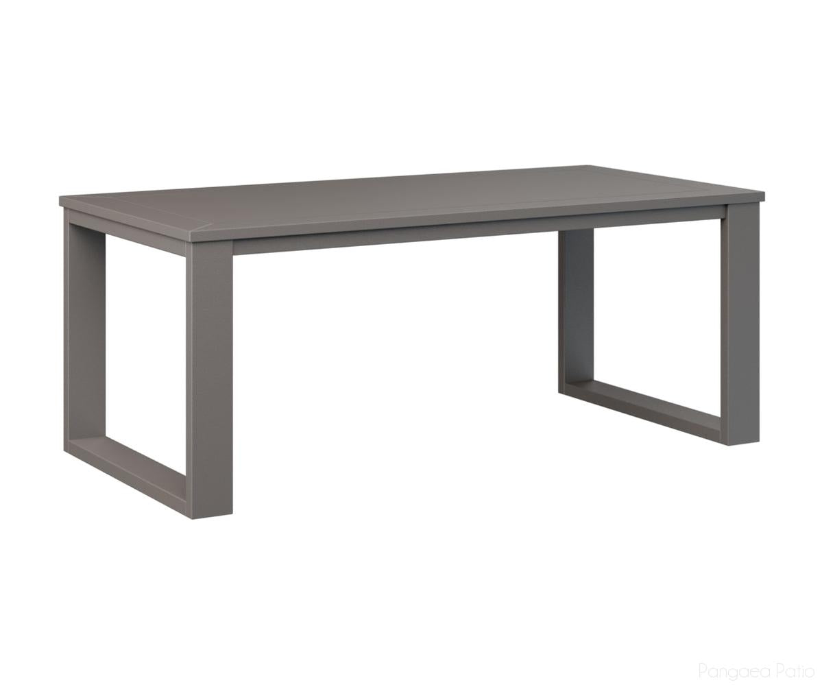 BGNRCT4719MGG-Berlin Gardens-Nordic Rectangular Coffee Table-MGP Graphite-Pangaea Patio