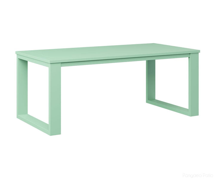 BGNRCT4719MGM-Berlin Gardens-Nordic Rectangular Coffee Table-MGP Mint-Pangaea Patio