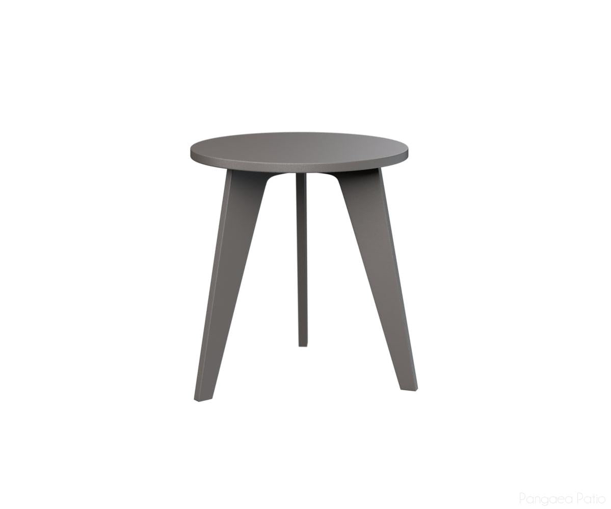 BGNRET1819MGG-Berlin Gardens-Nordic Round End Table-MGP Graphite-Pangaea Patio