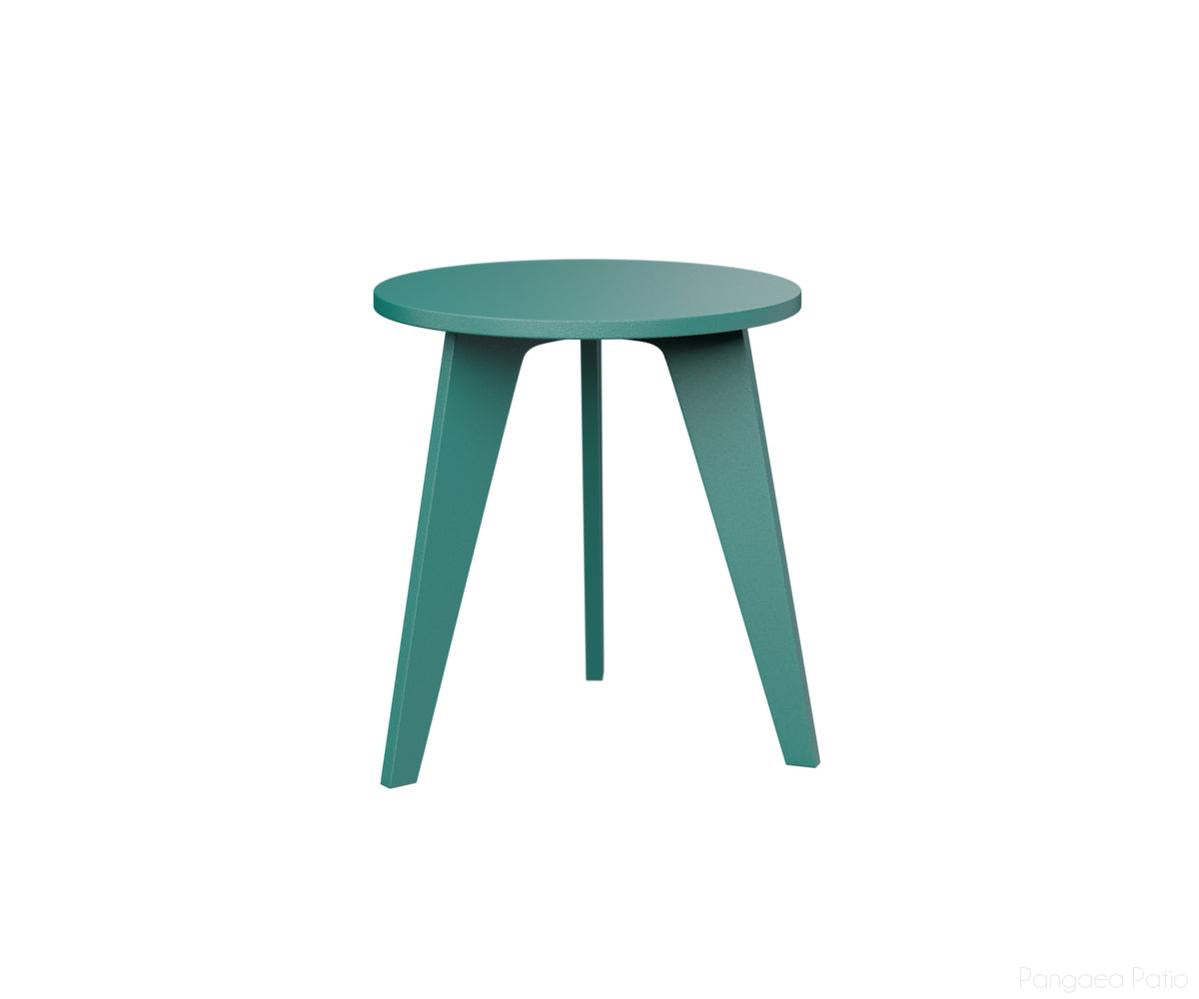 BGNRET1819MGT-Berlin Gardens-Nordic Round End Table-MGP Teal-Pangaea Patio