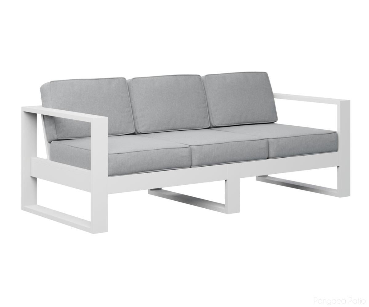 BGNS7424MGW-Berlin Gardens-Nordic Sofa-MGP Matte White-Pangaea Patio