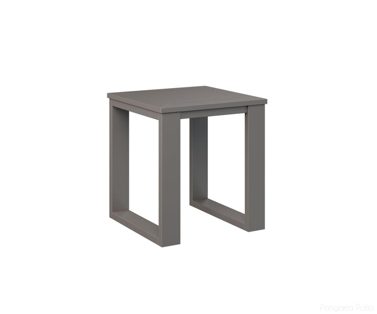BGNSET1819MGG-Berlin Gardens-Nordic Square End Table-MGP Graphite-Pangaea Patio