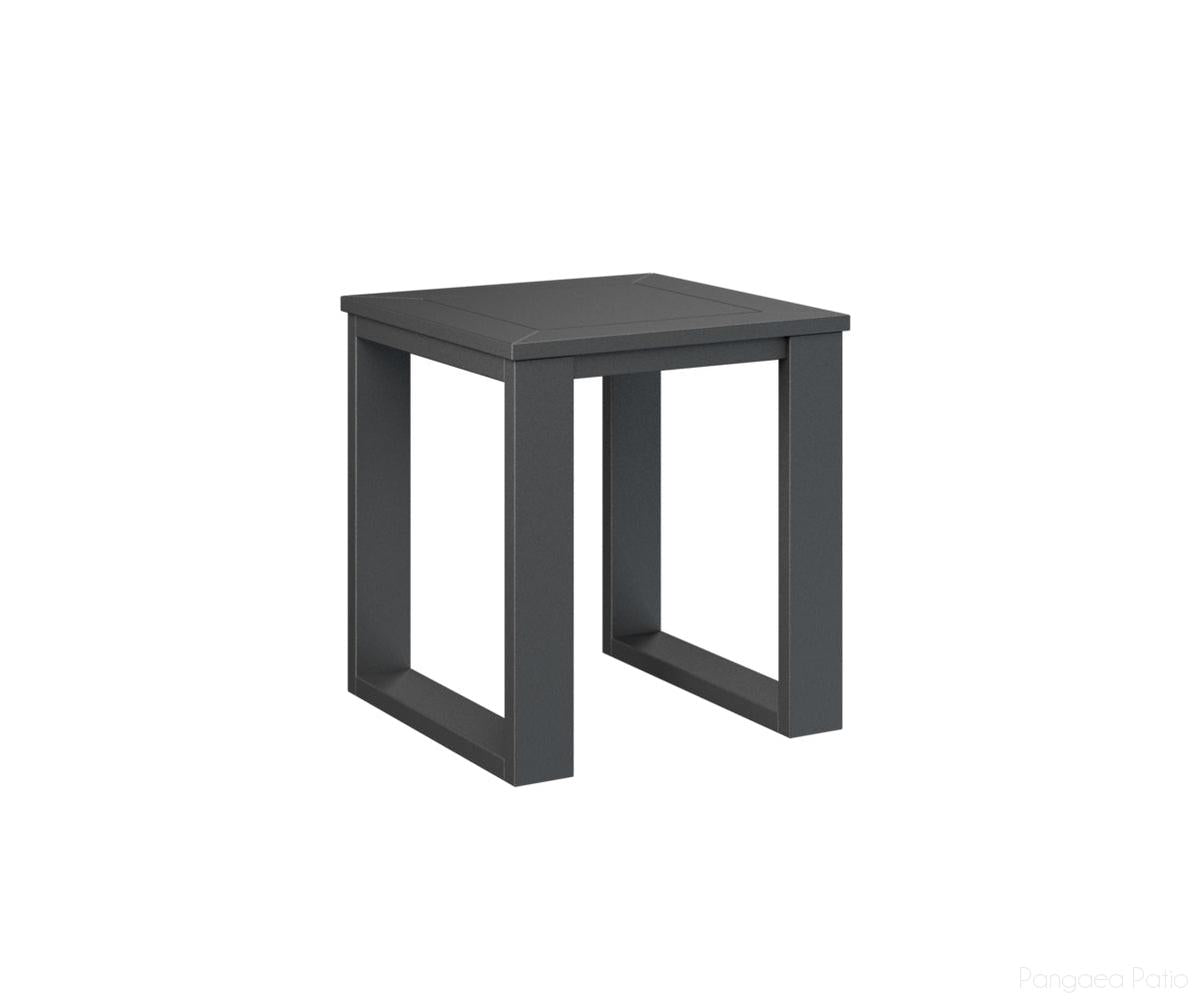 BGNSET1819MGB-Berlin Gardens-Nordic Square End Table-MGP Matte Black-Pangaea Patio
