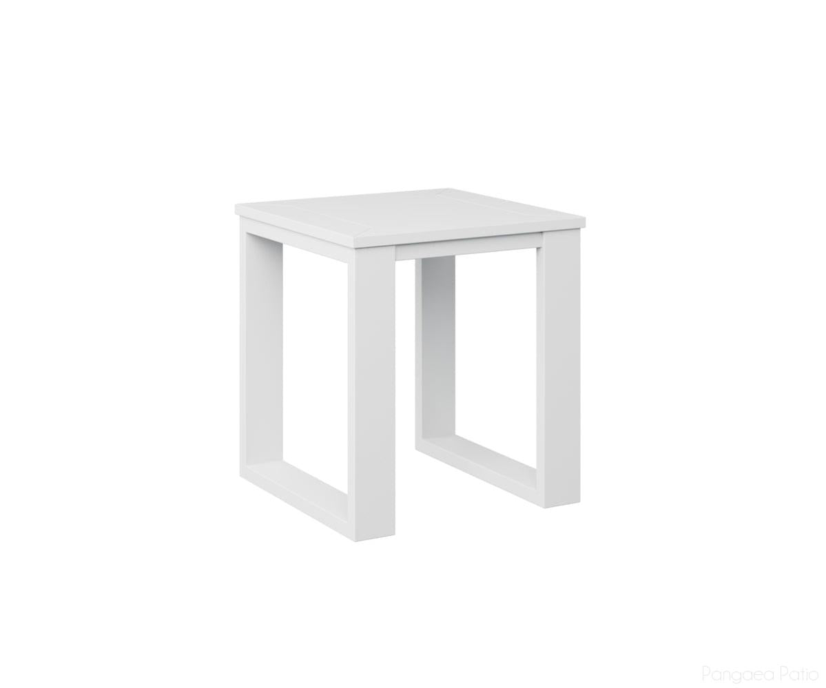 BGNSET1819MGW-Berlin Gardens-Nordic Square End Table-MGP Matte White-Pangaea Patio