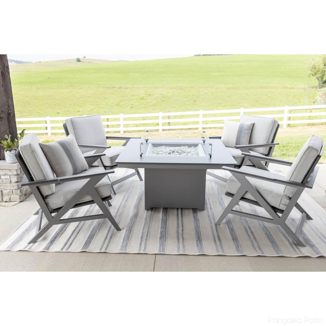 '-Berlin Gardens-Numa Square Fire Pit (Chat Height)-Pangaea Patio