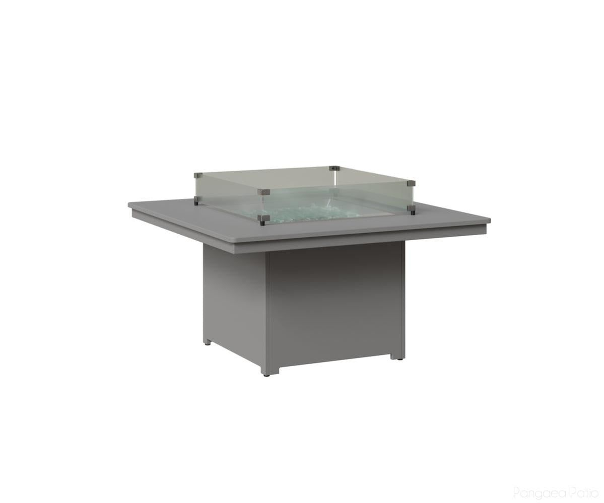 BGNSFP2547MGF-Berlin Gardens-Numa Square Fire Pit (Chat Height)-MGP Fog-Pangaea Patio