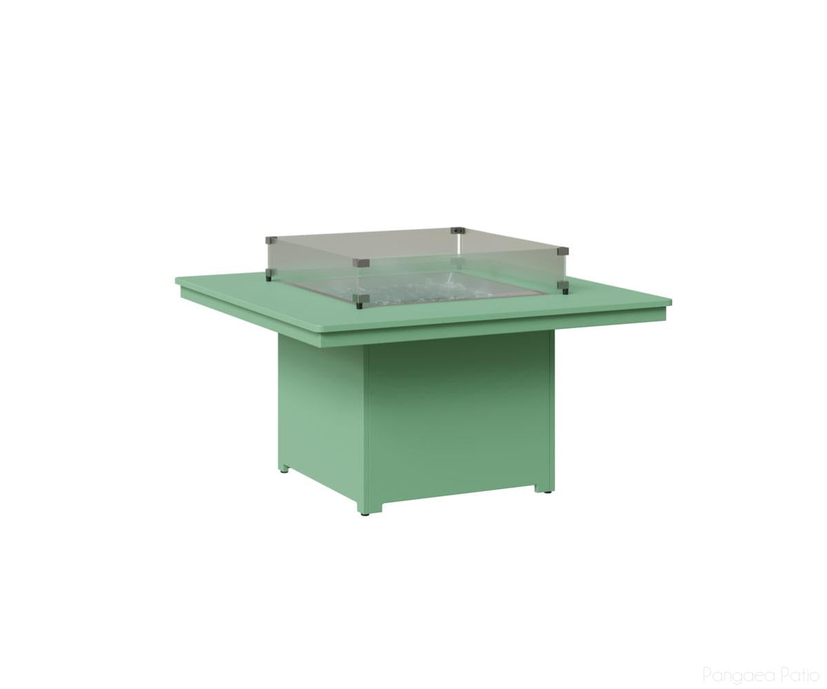 BGNSFP2547MGM-Berlin Gardens-Numa Square Fire Pit (Chat Height)-MGP Mint-Pangaea Patio