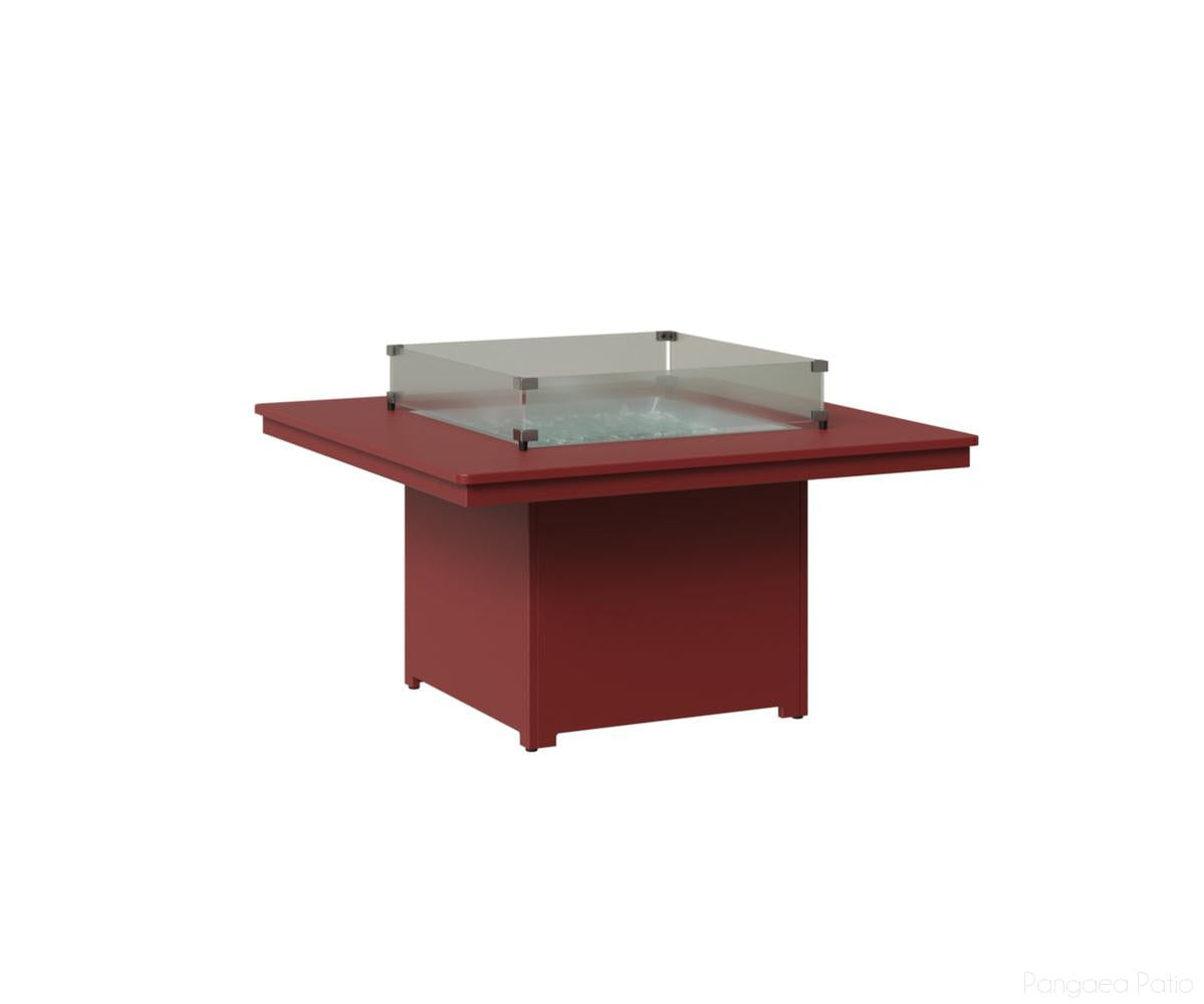 BGNSFP2547MGR-Berlin Gardens-Numa Square Fire Pit (Chat Height)-MGP Red-Pangaea Patio