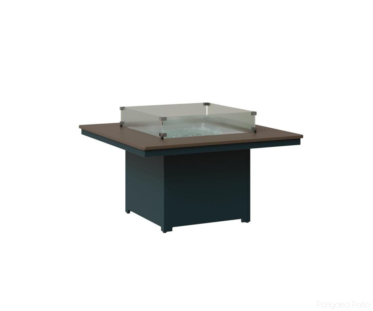 BGNHFP2547BZBE-Berlin Gardens-Numa Square Fire Pit - Hammered Top-Bronze BG-MGP Berry-Pangaea Patio