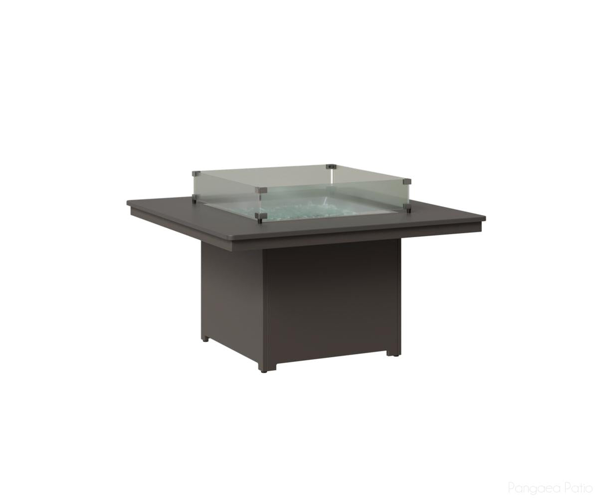 BGNHFP2547STGR-Berlin Gardens-Numa Square Fire Pit - Hammered Top-Stainless BG-MGP Graphite-Pangaea Patio