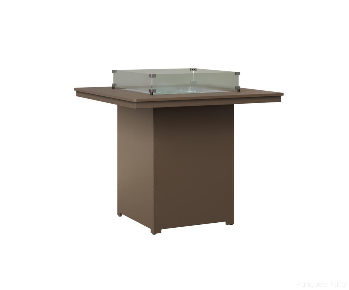 BGNSFT3947BMGC-Berlin Gardens-Numa Square Fire Table - Bar Height-MGP Clay-Pangaea Patio