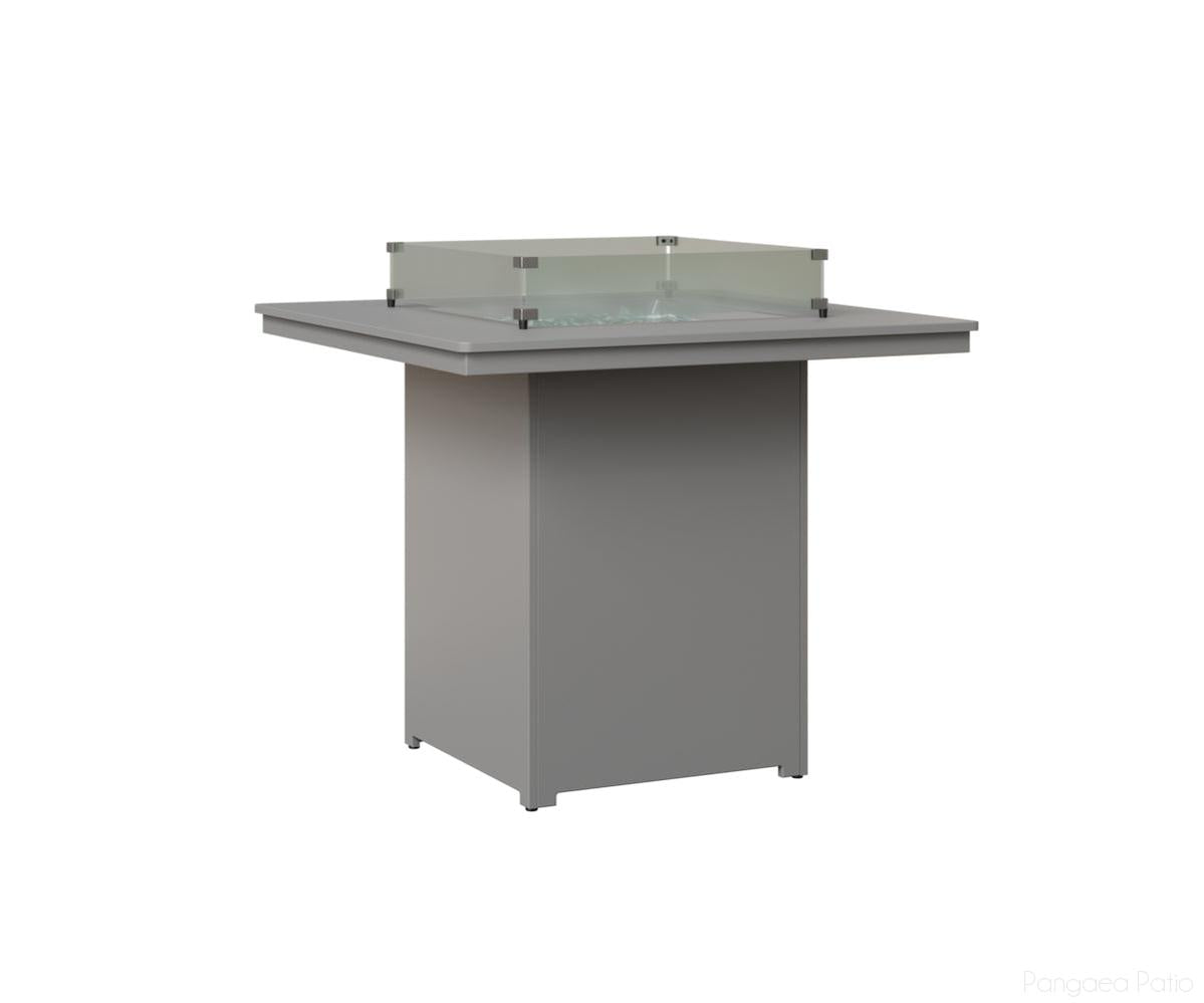 BGNSFT3947BMGF-Berlin Gardens-Numa Square Fire Table - Bar Height-MGP Fog-Pangaea Patio