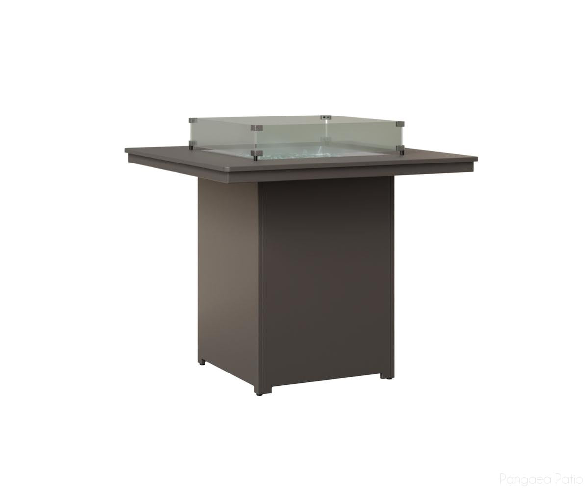 BGNSFT3947BMGG-Berlin Gardens-Numa Square Fire Table - Bar Height-MGP Graphite-Pangaea Patio