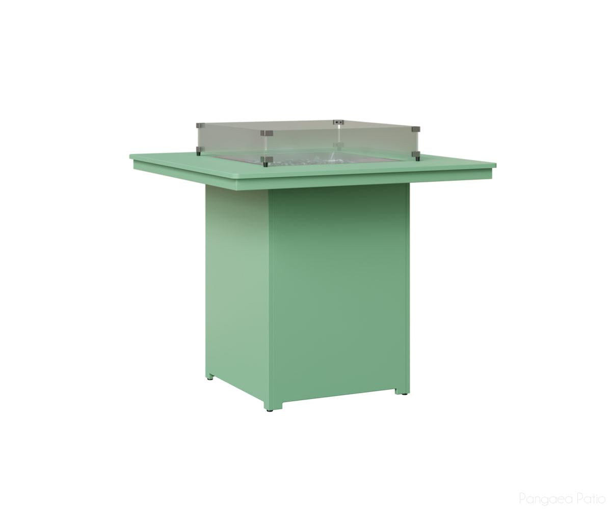 BGNSFT3947BMGM-Berlin Gardens-Numa Square Fire Table - Bar Height-MGP Mint-Pangaea Patio