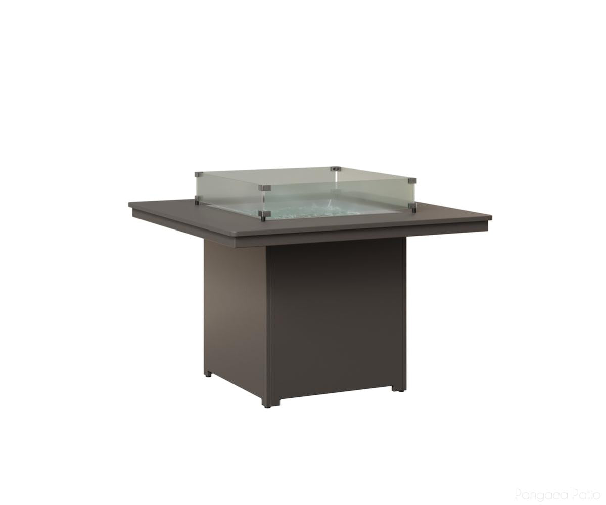BGNSFT3147DMGG-Berlin Gardens-Numa Square Fire Table - Dining Height-MGP Graphite-Pangaea Patio
