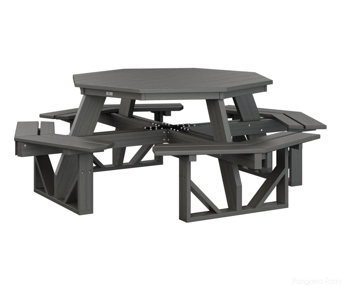 BGPOPT5184CG-Berlin Gardens-Octagon Picnic Table-Coastal Gray BG-Pangaea Patio