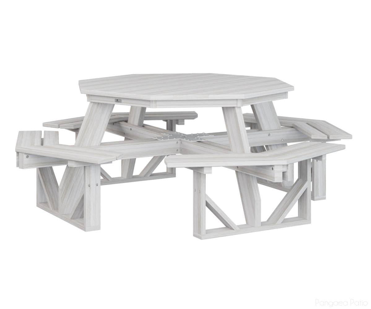 BGPOPT5184SS-Berlin Gardens-Octagon Picnic Table-Seashell BG-Pangaea Patio