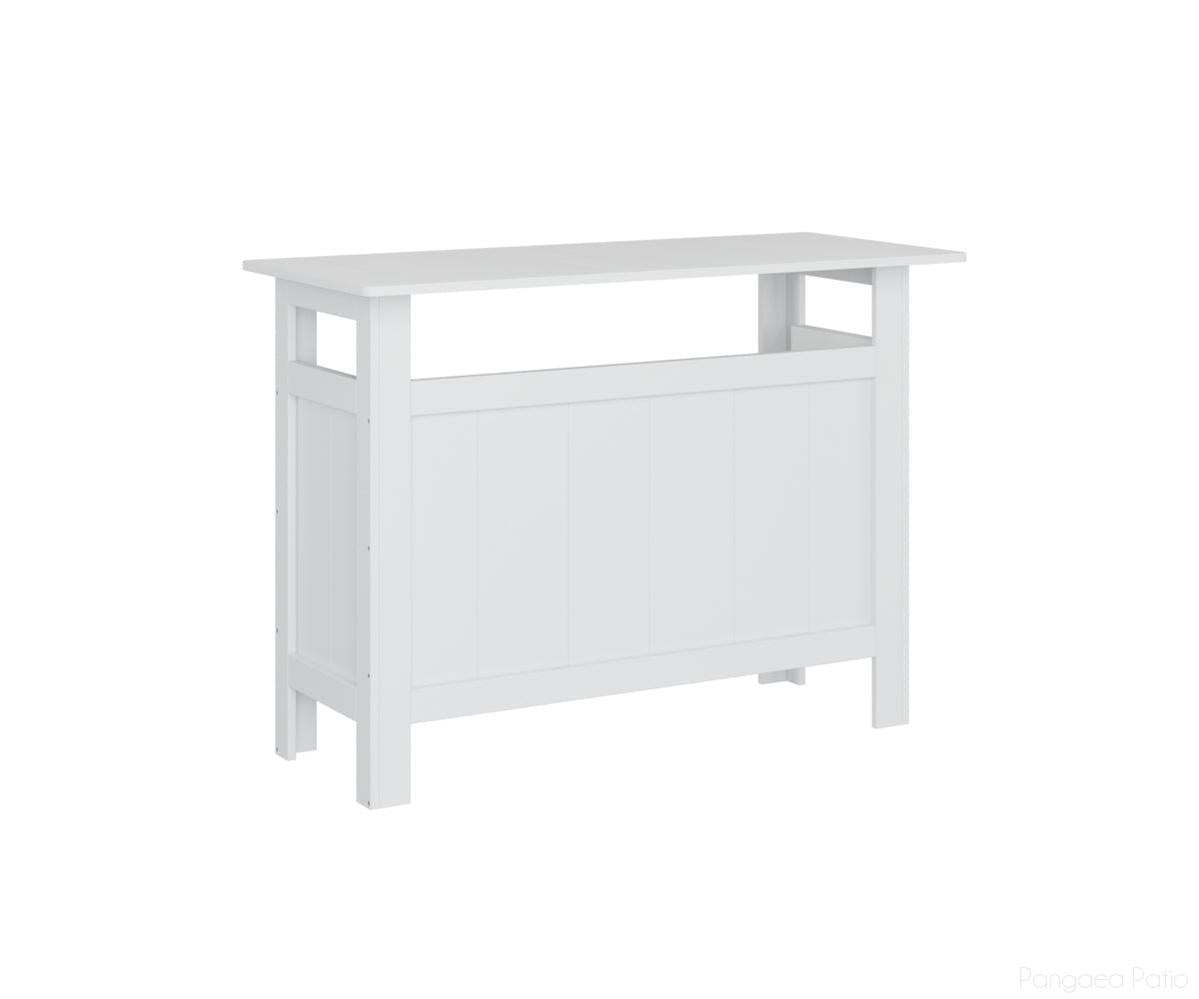 BGPOBB3955W-Berlin Gardens-Outdoor Bar-White BG-Pangaea Patio