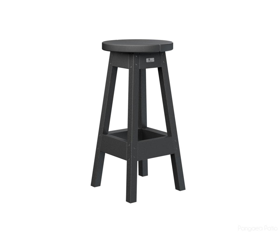 BGPOBS1430B-Berlin Gardens-Outdoor Bar Stool-Black BG-Pangaea Patio