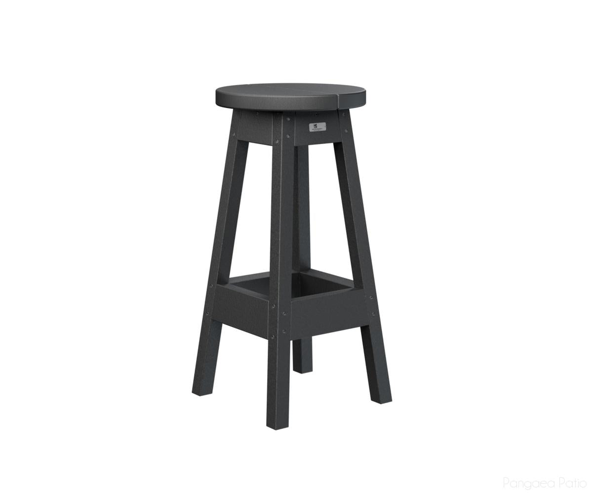 BGPOBS1430B-Berlin Gardens-Outdoor Bar Stool-Black BG-Pangaea Patio
